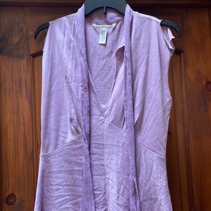 Lavender top with ties Size Large